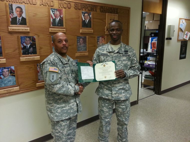 Trainer gets Army Achievement Medal